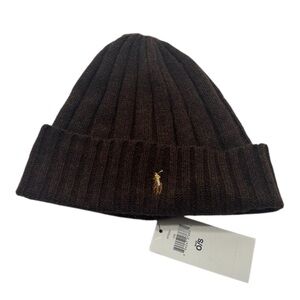 Polo by Ralph Lauren Brown Knit Beanie